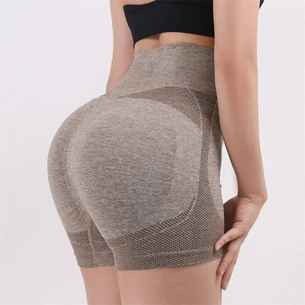 Pro-High Waist Yoga Shorts