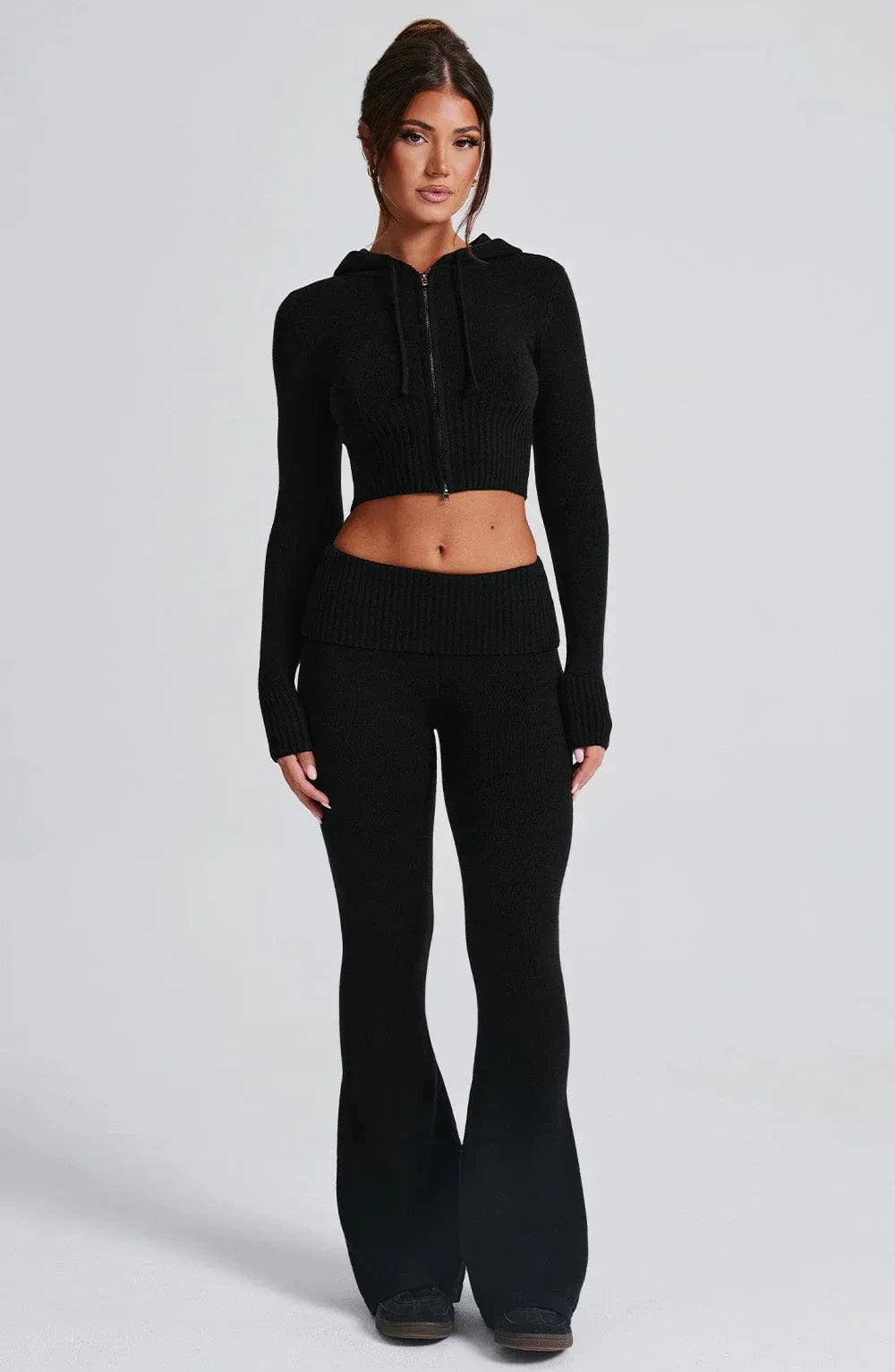 Soft-Knitted Hooded Set