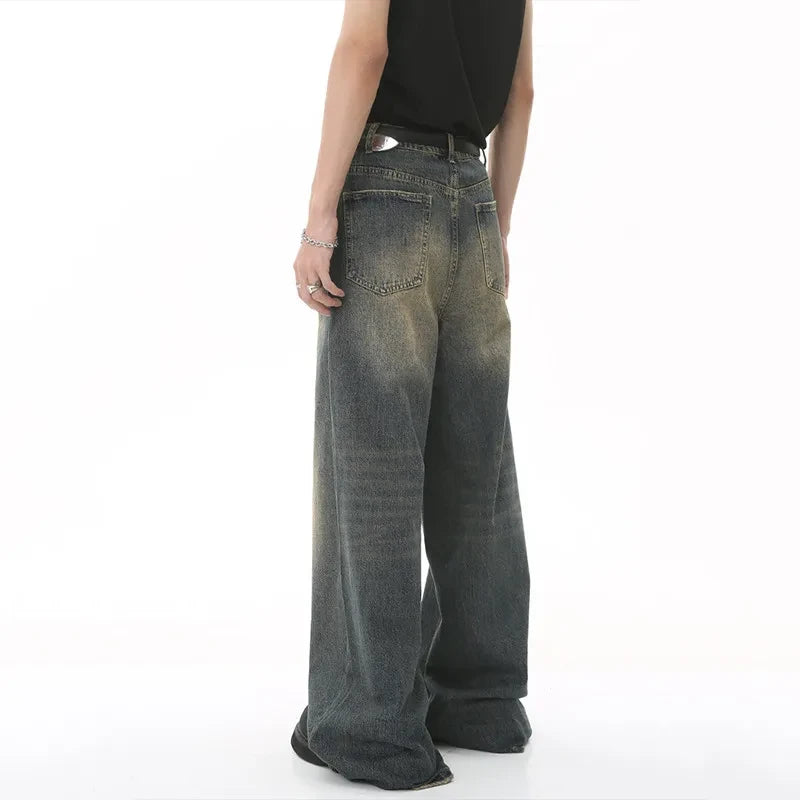 Premium Street Style Wide-Legged Jeans