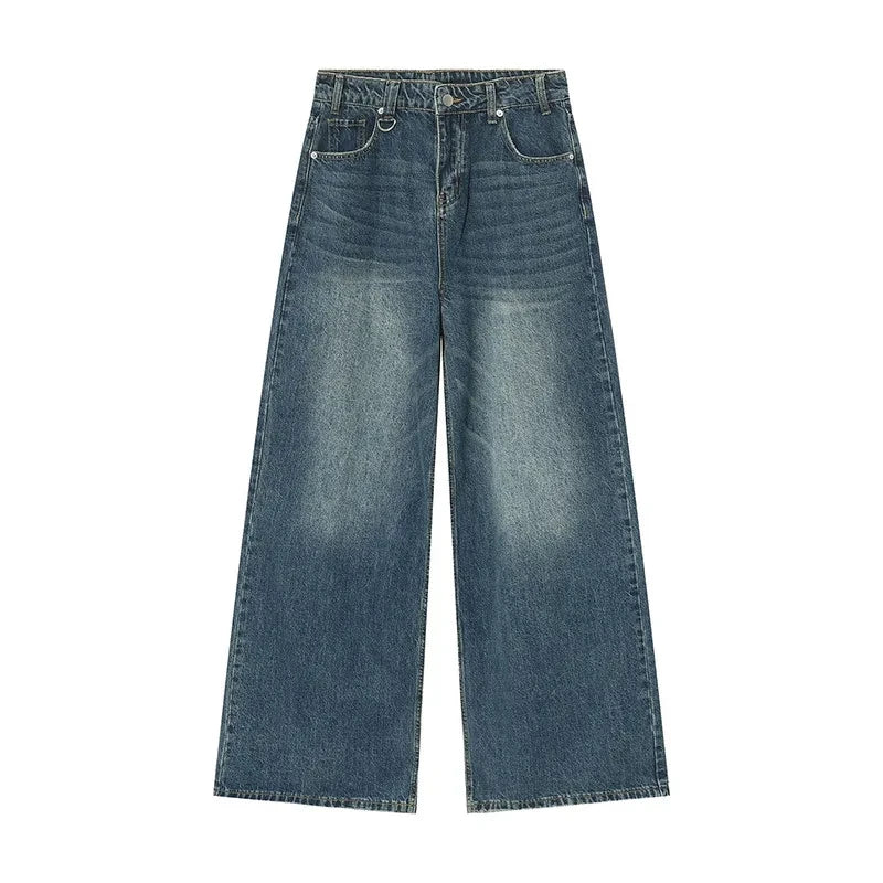 Premium Street Style Wide-Legged Jeans