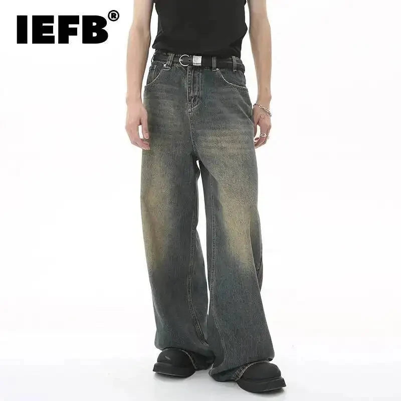 Premium Street Style Wide-Legged Jeans