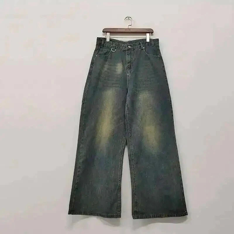 Premium Street Style Wide-Legged Jeans