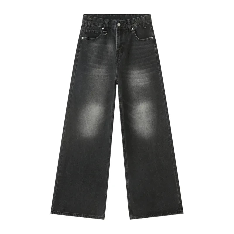 Premium Street Style Wide-Legged Jeans