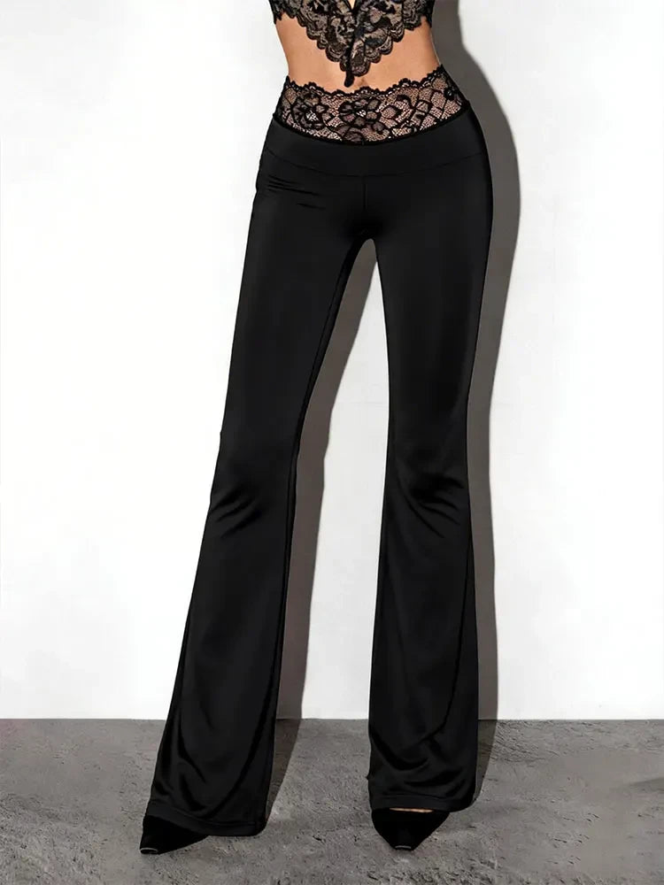 Lace-Waist Weekend Bottoms
