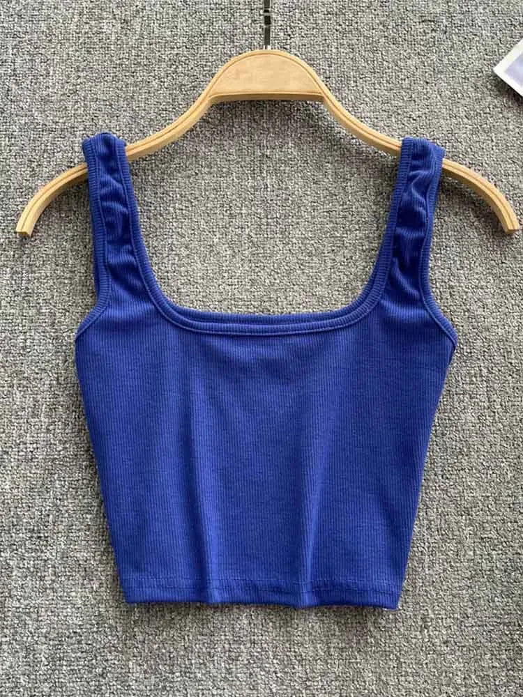 Casual Backless Crop Top