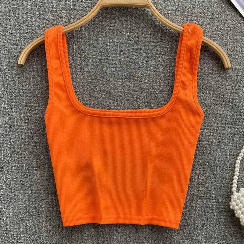 Casual Backless Crop Top