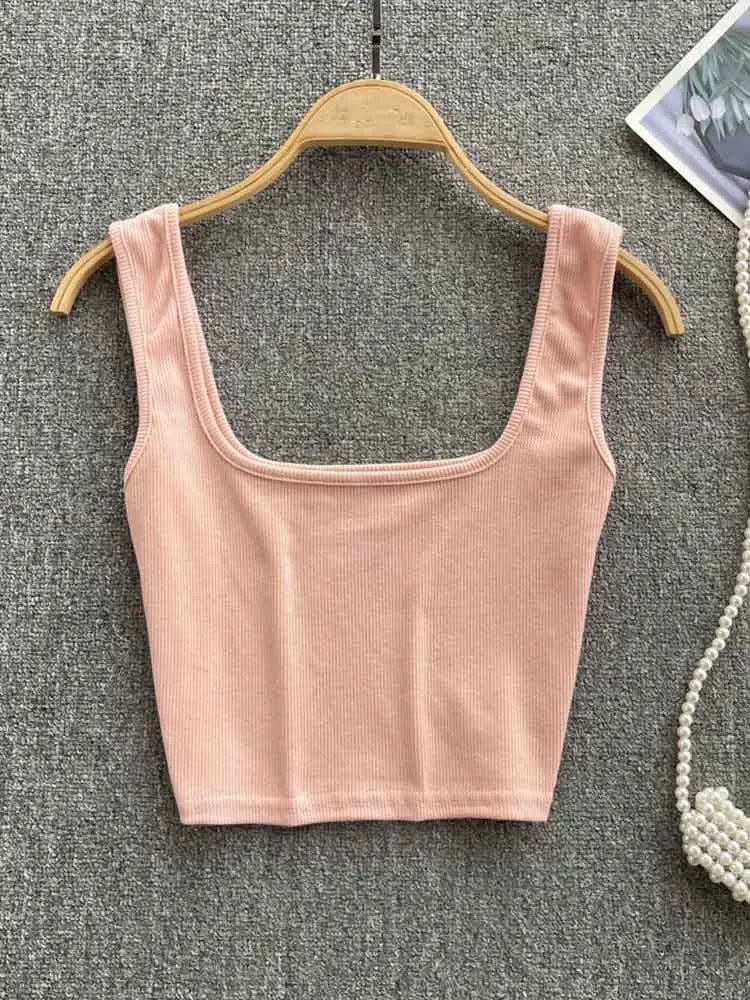 Casual Backless Crop Top