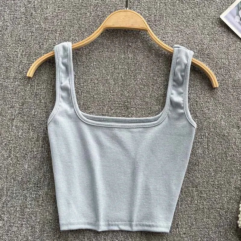 Casual Backless Crop Top