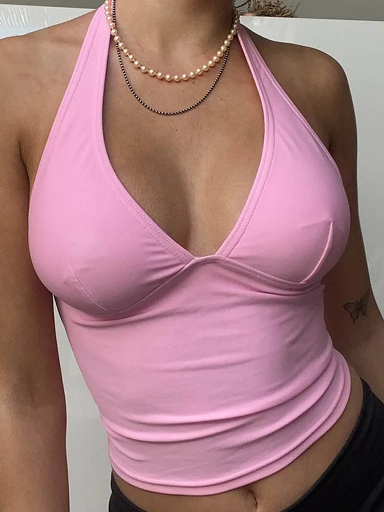 Laid-Back Halter Neck Top